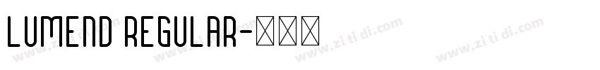 Lumend Regular字体转换